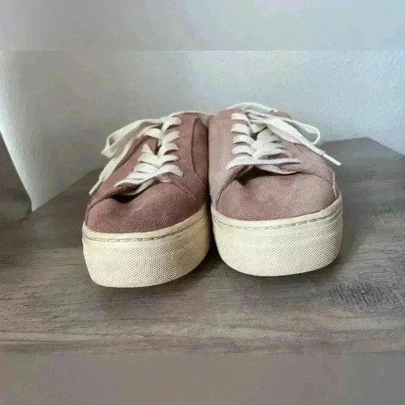 Soludos Women’s Ibiza Platform Suede Sneakers Mauve‎ Neutral Comfort Size 10 - Picture 7 of 7